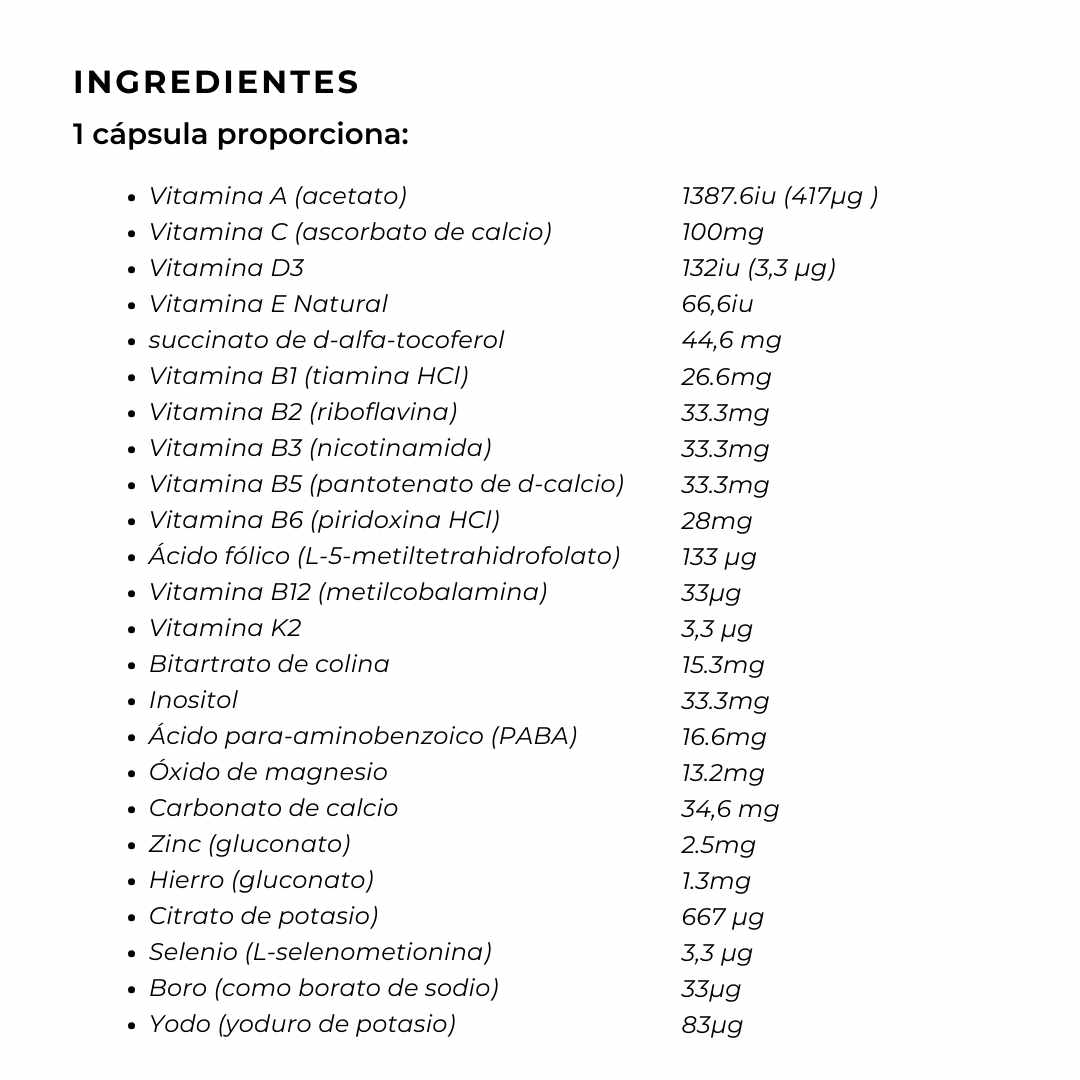 VITA MAX® - Multivitamínico Completo para Energía y Bienestar