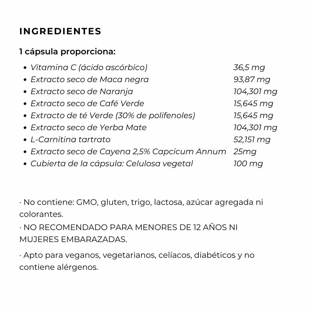 LIPOBURN® - Quemagrasas Natural y Activador del Metabolismo